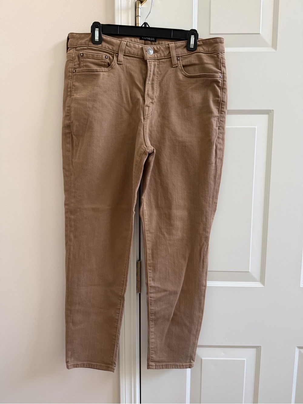 Express - Men's Brown Straight Super Stretch Jeans (33x30)